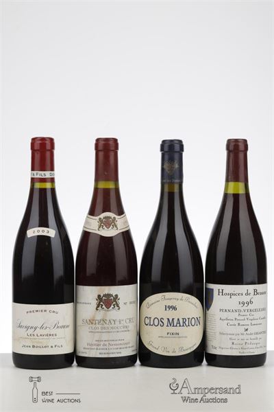 MIXED LOT RED BURGUNDY MIXED - Various - 4 Bottles
