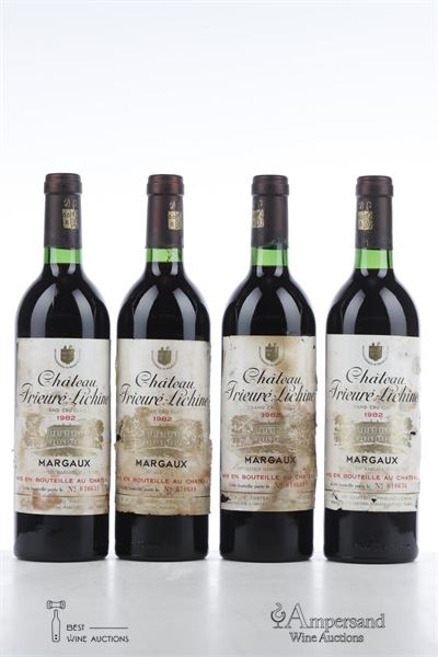 PRIEURE LICHINE 1982 - Mc - 4 Bottles