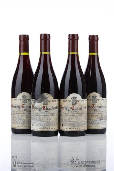 GEVREY CHAMBERTIN 1 ER CRU 1996 - Claude Dugat - 4 Bottles