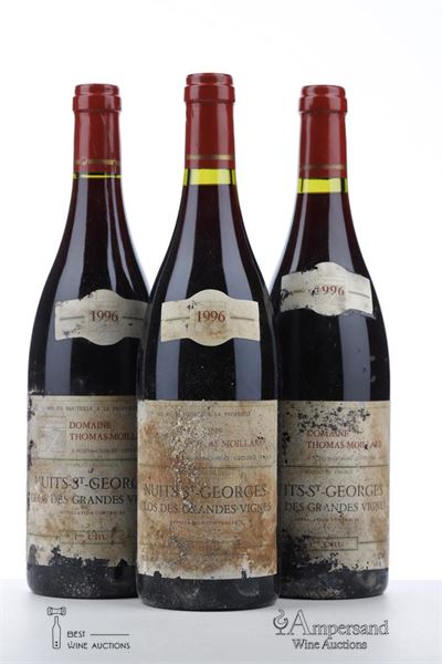 NUITS ST GEORGES CLOS DES GRANDES VIGNES 1996 - Thomas Moillard - 3 Bottles