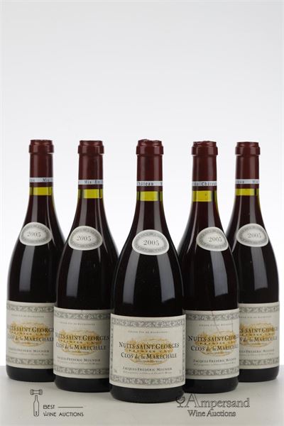 NUITS ST GEORGES CLOS DE LA MARECHALE 2005 - Jacques Frederic Mugnier - 5 Bottles