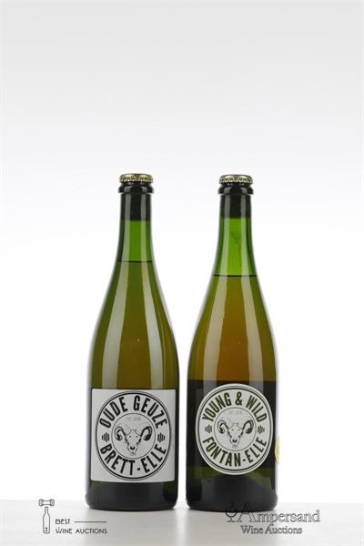 YOUNG AND WILD FONTAN ELLE + OUDE GEUZE BRETT ELLE NV - Lambiek Fabriek - 2 Bottles - Bottled 2018 + 2017