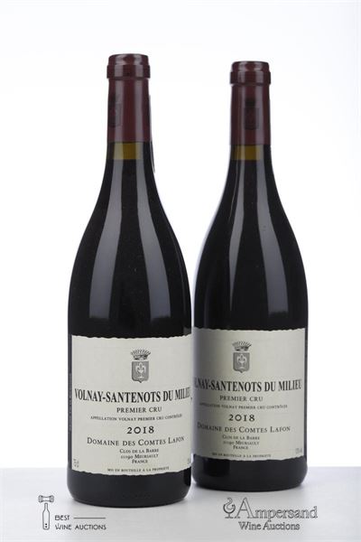 VOLNAY SANTENOTS DU MILIEU 2018 - Comtes Lafon - 2 Bottles