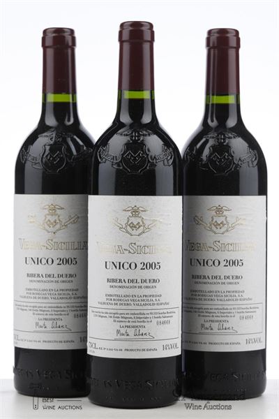 VEGA SICILIA UNICO 2005 - Vega Sicilia - 3 Bottles