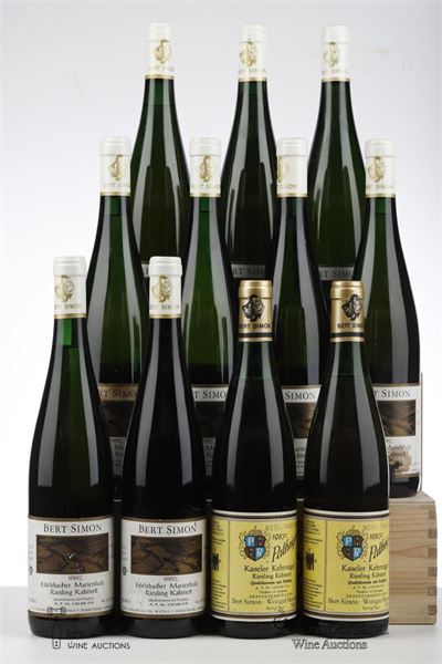 EITELSBACHER MARIENHOLZ RIESLING KABINETT 9*1989 + KASELER KEHRNAGEL RIESLIING KABINETT 2*1983 MIXED - Weingut Herrenberg - 11 Bottles