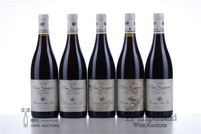 CLOS VOUGEOT LE GRAND MAUPERTUI 1998 - Anne Gros - 9 Bottles