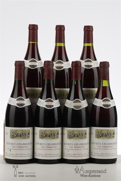 GEVREY CHAMBERTIN LES COMBOTTES 1988 - Arlaud - 7 Bottles