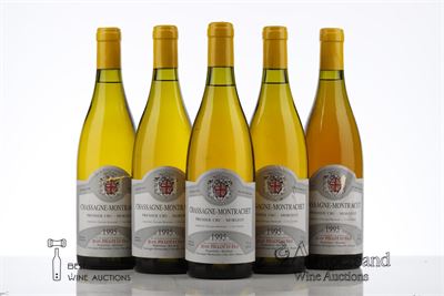 CHASSAGNE MONTRACHET BLANC MORGEOT 1995 - Jean Pillot - 5 Bottles