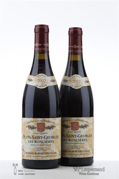 NUITS ST GEORGES LES RONCIERES 2002 - Chevillon - 2 Bottles