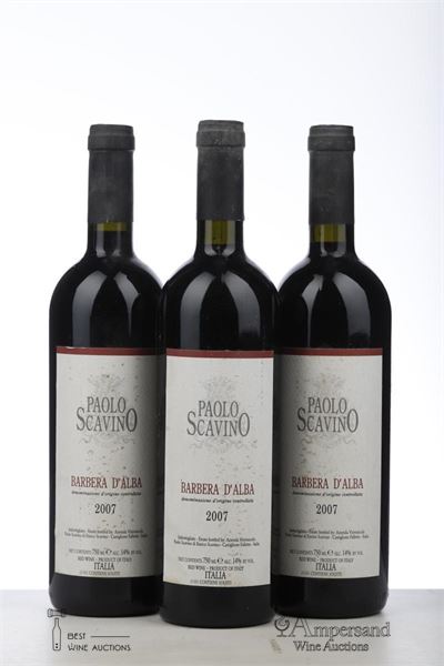 BARBERA D'ALBA 2007 - Paolo Scavino - 3 Bottles