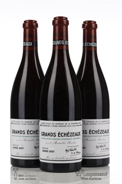 GRANDS ECHEZEAUX 2007 - Domaine de la Romanee Conti - 3 Bottles