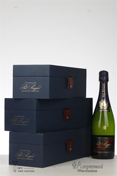 POL ROGER CUVEE SIR WINSTON CHURCHILL 2015 - Pol Roger - 3 Bottles - Oc 1
