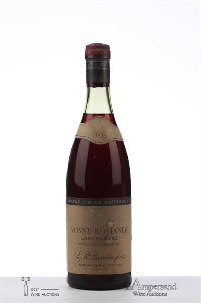 VOSNE ROMANEE LES CHAUMES 1970 - Barriere - 1 Bottle