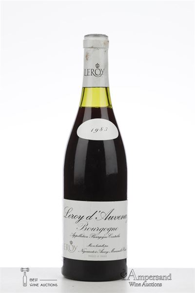 BOURGOGNE ROUGE 1983 - Leroy d'Auvenay - 1 Bottle