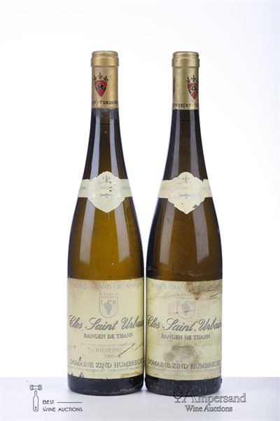 RIESLING CLOS ST URBAIN RANGEN DE THANN 1*2008 + 1*2009  - Zind Humbrecht - 2 Bottles