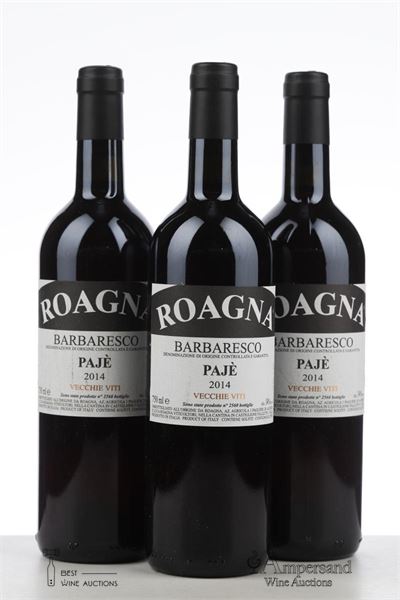 BARBARESCO PAJE VECCHIE VITI 2014 - Roagna - 3 Bottles