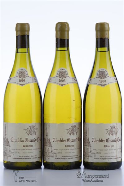 CHABLIS BLANCHOTS 1993 - Francois Raveneau - 3 Bottles