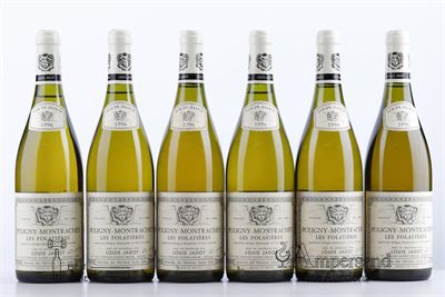 PULIGNY MONTRACHET LES FOLATIERES 1996 - Louis Jadot - 6 Bottles