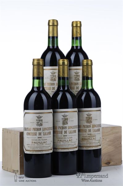 PICHON COMTESSE 1980 - Mc - 5 Bottles