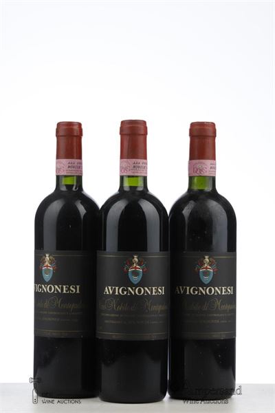 VINO NOBILE DI MONTEPULCIANO 1990 - Avignonesi - 3 Bottles