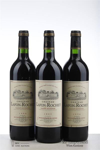 LAFON ROCHET 1*1995 + 2*1996   - Mc - 3 Bottles
