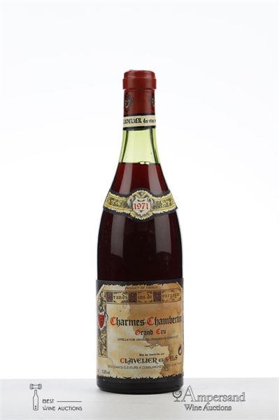 CHARMES CHAMBERTIN 1971 - Clavelier - 1 Bottle
