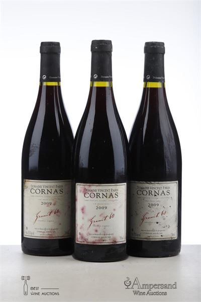 CORNAS GRANIT 60 VIEILLES VIGNES 2009 - Vincent Paris - 3 Bottles