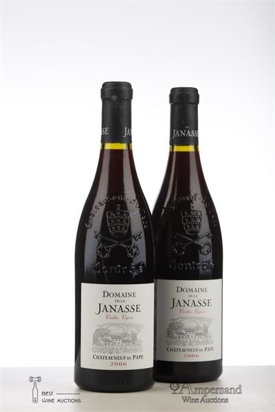 CHATEAUNEUF DU PAPE DOMAINE DE LA JANASSE CUVEE VIEILLES VIGNES 2006 - Aime Sabon - 2 Bottles