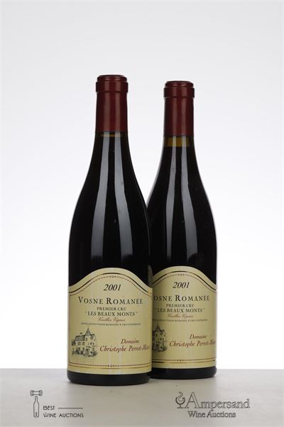 VOSNE ROMANEE LES BEAUMONTS VIEILLES VIGNES 2001 - Henri Perrot Minot - 2 Bottles