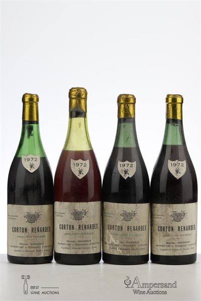 CORTON RENARDES 1972 - Michel Gonnoux - Mb - 4 Bottles