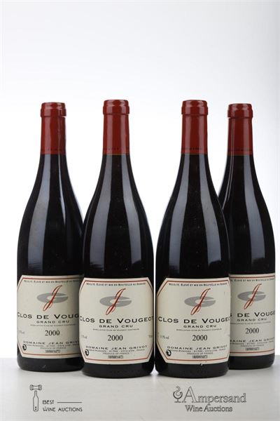 CLOS DE VOUGEOT 2000 - Jean Grivot - 4 Bottles