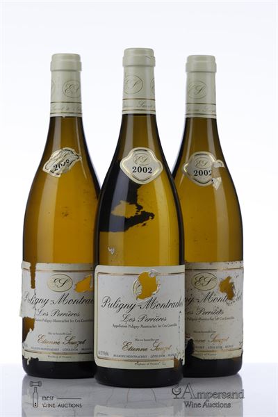 PULIGNY MONTRACHET LES PERRIERES 2002 - Etienne Sauzet - 3 Bottles