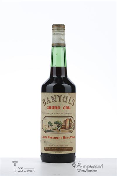 BANYULS GRAND CRU CUVEE PRESIDENT HENRY VIDAL 1961 - Terre des Templiers - 1 Bottle