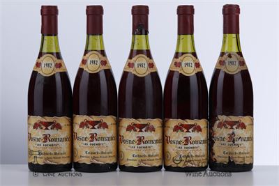 VOSNE ROMANEE LES SUCHOTS 1982 - Cathiard Molinier - 5 Bottles