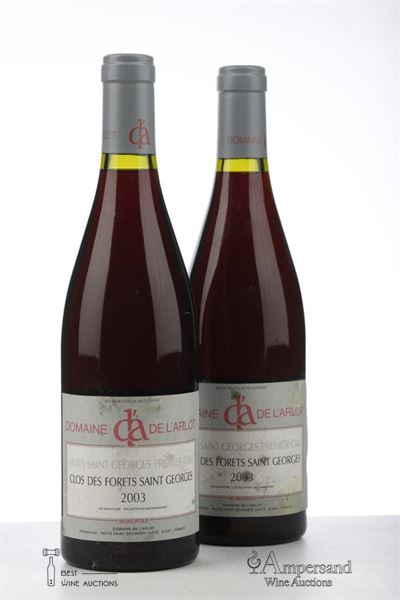NUITS ST GEORGES CLOS DES FORETS ST GEORGES 2003 - Domaine de l'Arlot - 2 Bottles