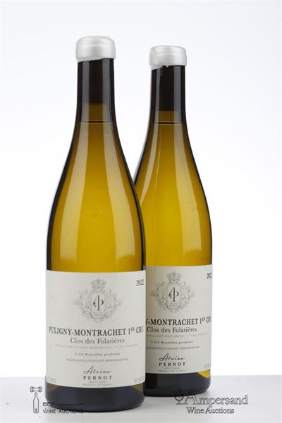 PULIGNY MONTRACHET CLOS DES FOLATIERES 2022 - Alvina Pernot - 2 Bottles