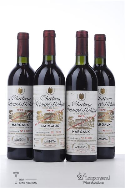 PRIEURE LICHINE 1978 - Mc - 4 Bottles