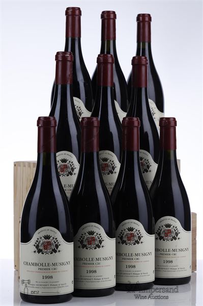 CHAMBOLLE MUSIGNY 1 ER CRU 1998 - Philippe et Vincent Lecheneaut - 10 Bottles