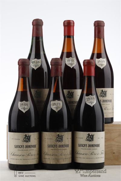 SAVIGNY LES BEAUNE LA DOMINODE 1959 - Chanson - MB - 6 Bottles