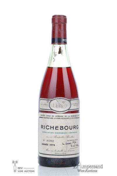 RICHEBOURG 1974 - Domaine de la Romanee Conti - 1 Bottle