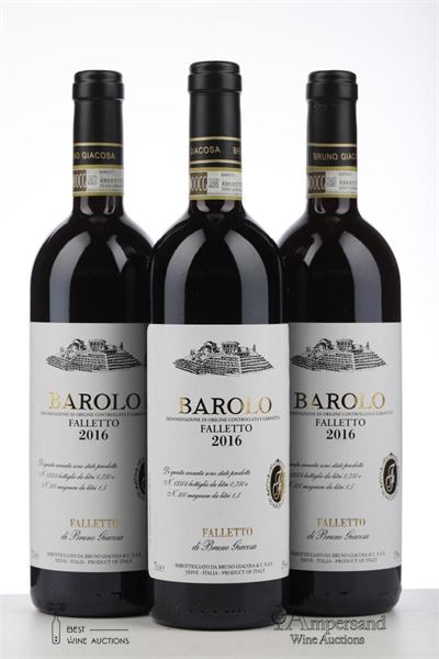 BAROLO FALLETTO 2016 - Bruno Giacosa - 3 Bottles