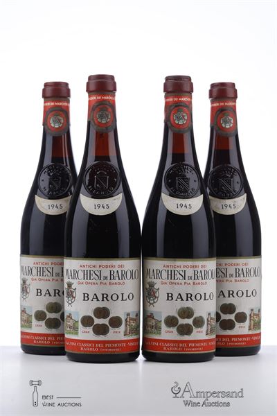 BAROLO 1945 - Marchesi di Barolo - 4 Bottles