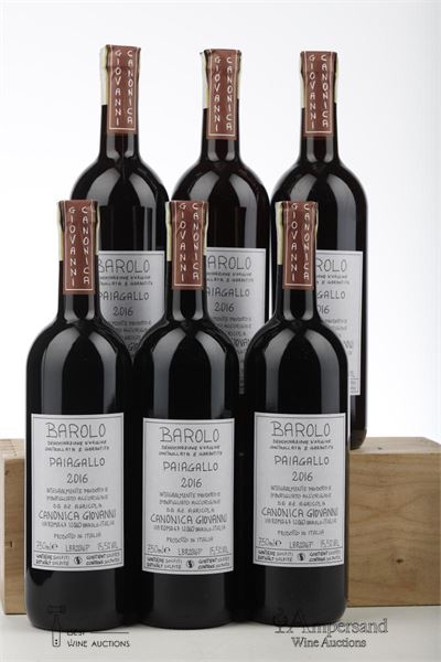 BAROLO PAIAGALLO 2016 - Canonica - 6 Bottles