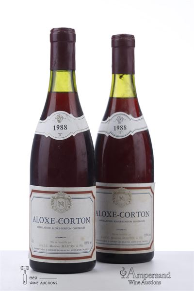 ALOXE CORTON 1988 - Maurice Martin - 2 Bottles