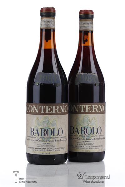 BAROLO CASCINA FRANCIA 1981 - Giacomo Conterno  - 2 Bottles