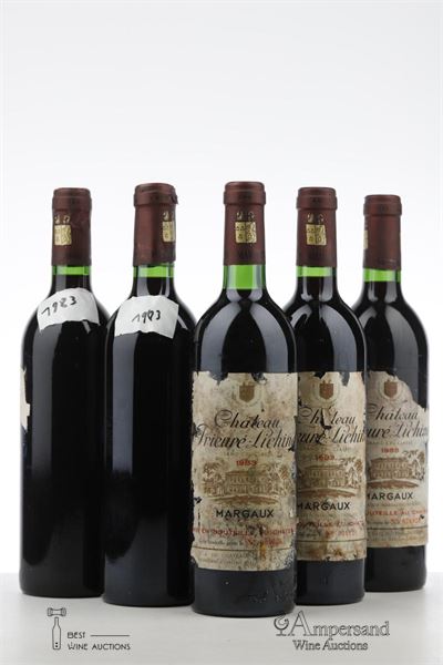 PRIEURE LICHINE 1983 - Mc - 5 Bottles