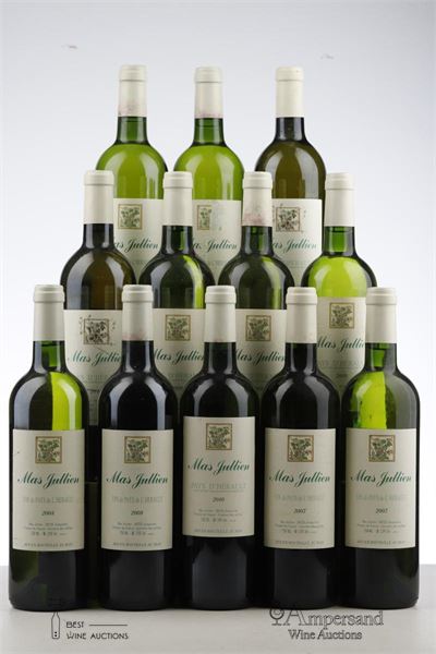 MAS JULLIEN BLANC 2*2006 + 2*2007 + 2*2008 + 2*2009 + 2*2010 + 2*2012    - Mas Jullien - 12 Bottles