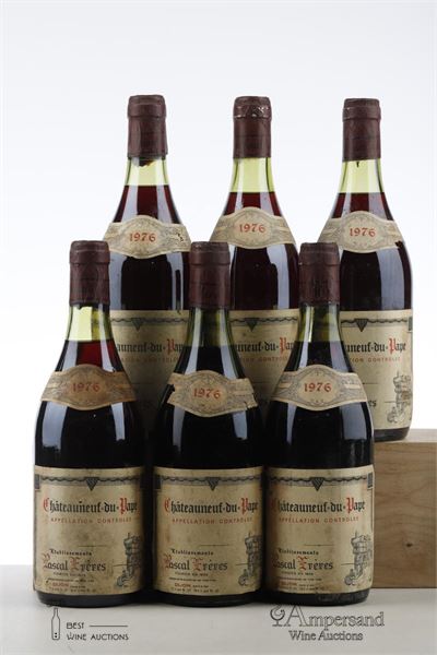 CHATEAUNEUF DU PAPE 1976 - Pascal Freres - 6 Bottles