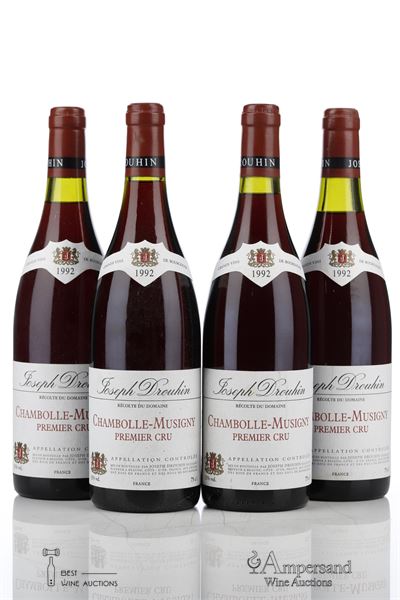 CHAMBOLLE MUSIGNY 1 ER CRU 1992 - Joseph Drouhin - 4 Bottles