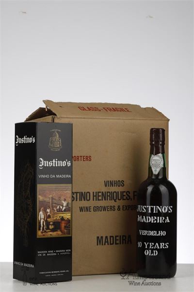 JUSTINO'S 10 YEAR OLD VERDELHO MADEIRA NV - Justino's - bottled 09/90 - 6 Bottles - Oc 6